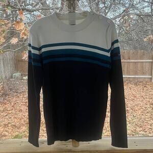Mousqueton Women's Striped Crew Neck Sweater Size 46 (U.S. L)